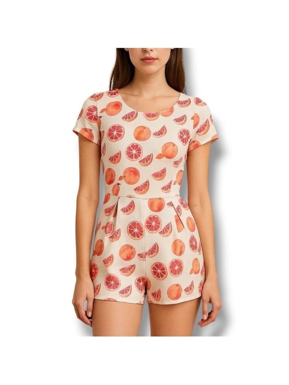 NWT Wildfox Pink Grapefruit Backless Romper – Small